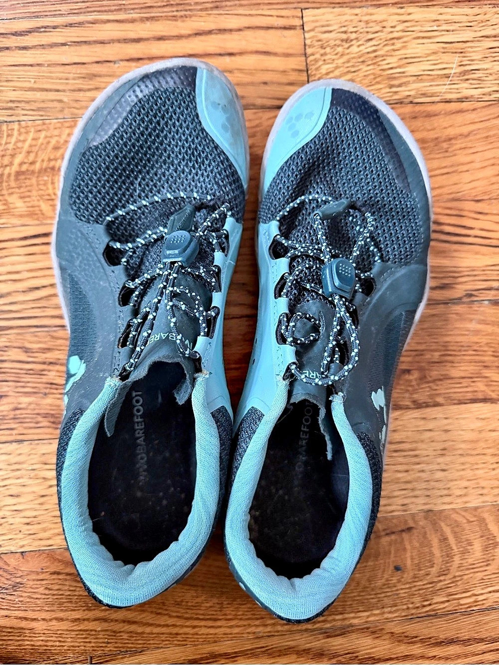 Vivobarefoot Primus Trail FG Trail Running Shoes in navy & teal
